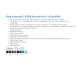Port Authority® C-FREE® Double Knit 1/4-Zip K880