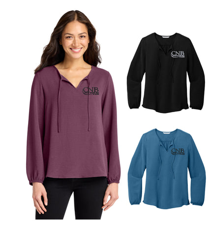 Port Authority® Women's Textured Crepe Blouse