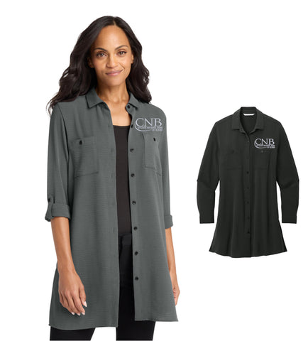 Port Authority® Women's Textured Crepe Long Tunic