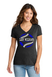 Port & Co™ Women's Tri-Blend V-Neck Tee