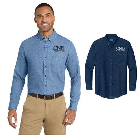 Port & Co® Long Sleeve Value Denim Shirt