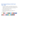 LADIES Port Authority® Silk Touch™ Polo L500