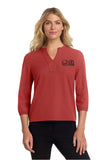 Mercer+Mettle® Women's Stretch Crepe 3/4-Sleeve Blouse