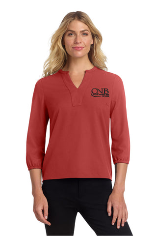 Mercer+Mettle® Women's Stretch Crepe 3/4-Sleeve Blouse